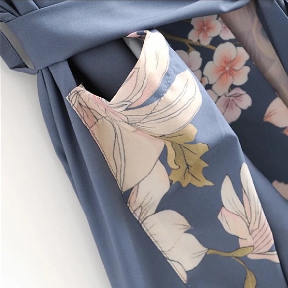 Bird Of Paradise Gypsy Bohemian Kimono In Faded - Picture 13 of 16